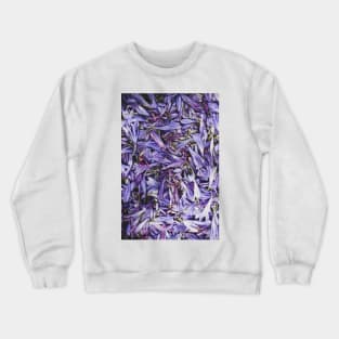 Moody Purple Flowers Crewneck Sweatshirt